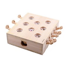 DING DONG PET 8孔打地鼠貓咪玩具, 隨機出貨(玩偶), 1個