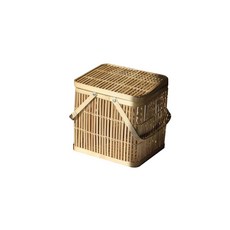 藤竹野餐籃方形 31cm, 1個