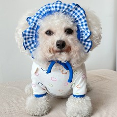 Bydamsumi 狗狗淘氣連身衣, 藍色