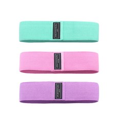 翹臀圈 3件組, 薄荷綠, 粉紅色, 紫色, 1個