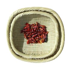 acacia home 竹製瀝水方篩 2件組, 單一顏色, 1個