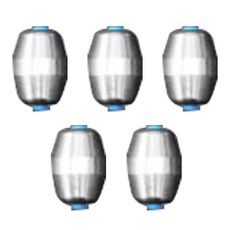 블루오션 푸른봉돌 구멍추, 5개