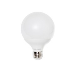 번개표 LED 볼전구 12W 숏, 전구색, 1개