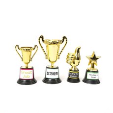 슈퍼쌤 미니 골드 칭찬 트로피 4종 세트