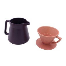 달소금 투톤 저그 + 드리퍼 세트, 바이올렛 앤 딥퍼플 무광, 1세트