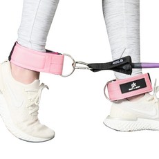 Jenking 踝帶提臀運動器材套組, 粉色的