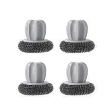 仙人掌菜瓜布球 雙灰色, 4個, 1入