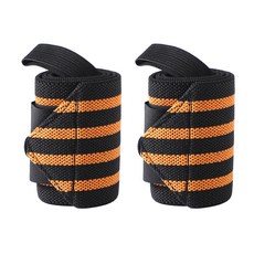 마켓A 컬러 크로스보더 피트니스 스트랩 스포츠 아대 2p, 오렌지