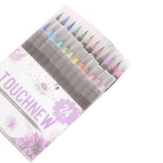 minhwashop 書法彩筆24色套組 UATCR0031, 混色, 1套