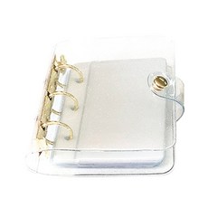 Hihaba 閃亮亮片迷你小卡冊 3孔活頁夾相簿 + 內頁 + 拉鍊袋, 混合顏色, 10張