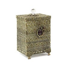 해울라이프 앤틱 사각 탁상 휴지통, 신주, 1개
