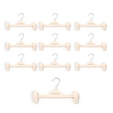 메이네티 플라스틱 하의 옷걸이, 크림, 10개