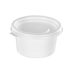 圓形醬料杯 中型 隔蓋型 白色 70Ø, 1500入, 1個
