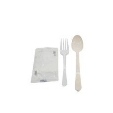 Ttak-pyeonhae 湯匙 + 叉子 + 濕紙巾, 500套, 1個