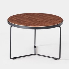 린지홈 에르메 럭스 원형 세라믹 테이블 JI2L 방문설치, 월넛 무늬목