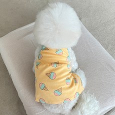 바이담수미 寵物冰淇淋連身裙, 黃色