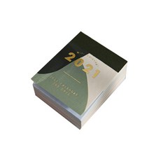 JCP現代迷你日曆日曆, 綠色, 1個