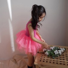 An An Marco女童款霓虹Patty Tard一體式芭蕾舞衣