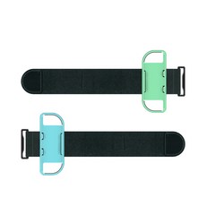 HOHOO IINE 任天堂 Switch Joy-Con 臂帶 動森綠藍色, 單一商品, 2個