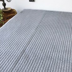 Nubile 條紋絎縫薄被, 灰色