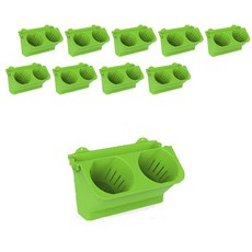 LOHAS Living 壁掛式垂直多功能花盆 MP-04 10入, 綠色, 10個