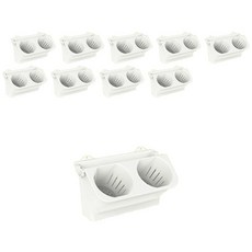 LOHAS Living 壁掛式垂直多功能花盆 MP-04 10入, 白色, 10個