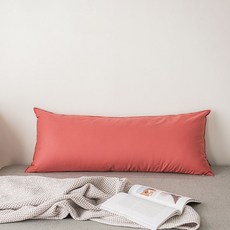 주호데코 무드 솔리드 바디필로우 직대 롱쿠션 커버, 브릭