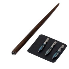 Brause 書法套組支架 + 圓形筆尖 3 件套, 0.75mm、15.mm、2.5mm, 持有人（隨機發貨）
