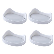 JCP 可愛貓咪多功能肥皂架, 灰色, 4個