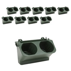 LOHAS Living 壁掛式垂直多功能花盆 MP-04 10入, 卡其色, 10個