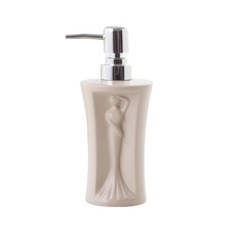 優雅女士陶瓷洗碗精補充容器 杏色 YT_RA597, 1個