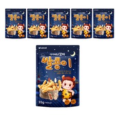 아이배냇꼬마 곡물조아퐁 과자, 쌀 + 땅콩 혼합맛, 35g, 6개
