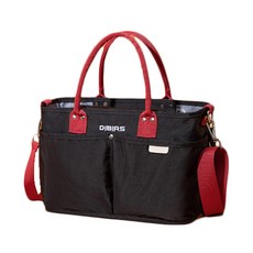 JH Company 雙口袋手提收納包, 黑色