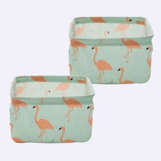 마켓에이 북유럽 보관상자, 플라밍고그린, 2개
