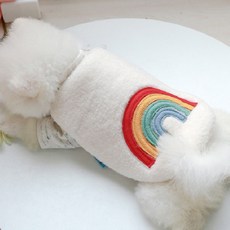 Petcircle petti 小狗毛皮背心, 彩虹