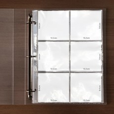 Hihaba 3孔 6口袋 單面補充內頁 225 x 296 mm, 40個