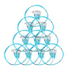 DCAPS 夜光藍色白帶魚綁鉤組, 10個, 100入