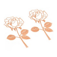 에버율 금속 장미 북마크 2종 세트, 로즈골드, 1세트