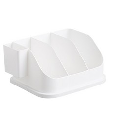 수납형 책상 3구 책꽂이 YT_RA761, 화이트