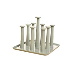 蘑菇塑膠杯架瀝水架 YT_RA485, 綠色, 1個