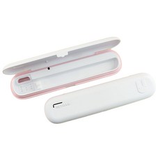 MyRabbit 便攜式分離式牙刷清潔器 SH-1635WP 電池供電 2入, 白色 粉色