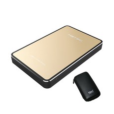 MGTEC USB3.1 外置 SSD Terran 3.1B + Zip-up Hard Case, 120GB, 珍珠金（外置SSD）