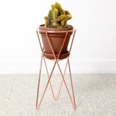 植物室內裝飾花盆底座 5 三角支架, 粉紅金