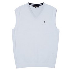 DAKS 男式徽標裝飾棉混紡高爾夫針織佳 DGSW1B310OW