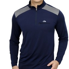 MOuNTIST 男士涼感機能條紋拉鍊T恤 004