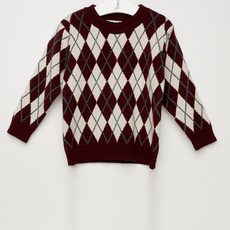 WISHKIDS 男童菱形針織衫