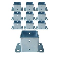 Wellgoods 地板固定用方形管接頭 30 T型, 10個