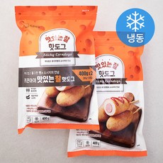 키큰아이 맛있는 찰 핫도그 (냉동), 80g, 5개입, 2개