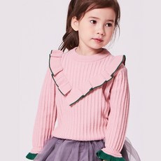 WISHKIDS 豐富配色的女孩針織衫