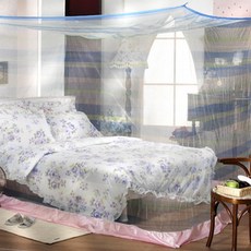 方形蚊帳, 藍色